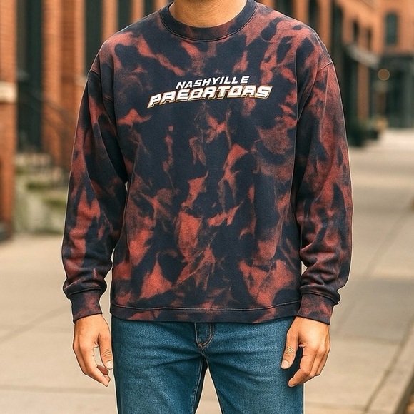 Nashville Predators T-Shirt Acid Wash Shirt XL Men's Sports Team Tee Hockey - Picture 5 of 6